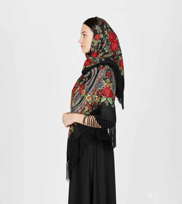 ددانييلا  أوشحة منسوجة  - أسود Woven Scarves