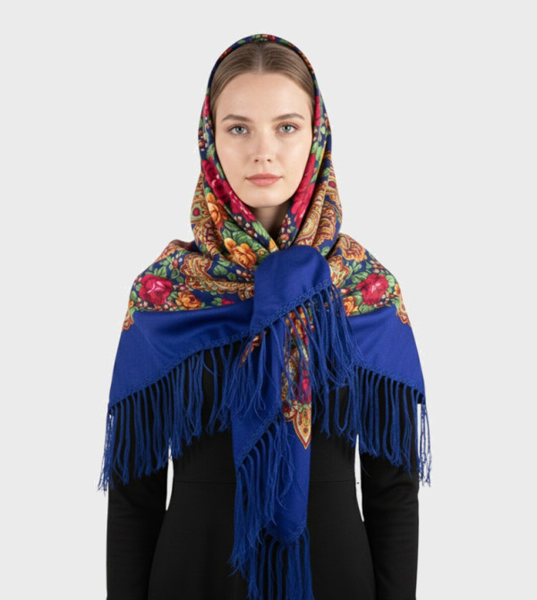 ددانييلا  - أزرق Woven Scarves