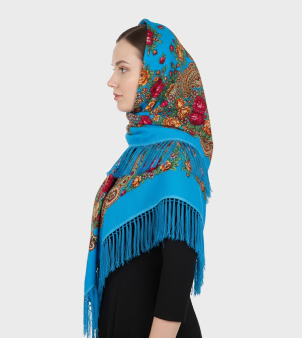 ددانييلا  - أزرق Woven Scarves