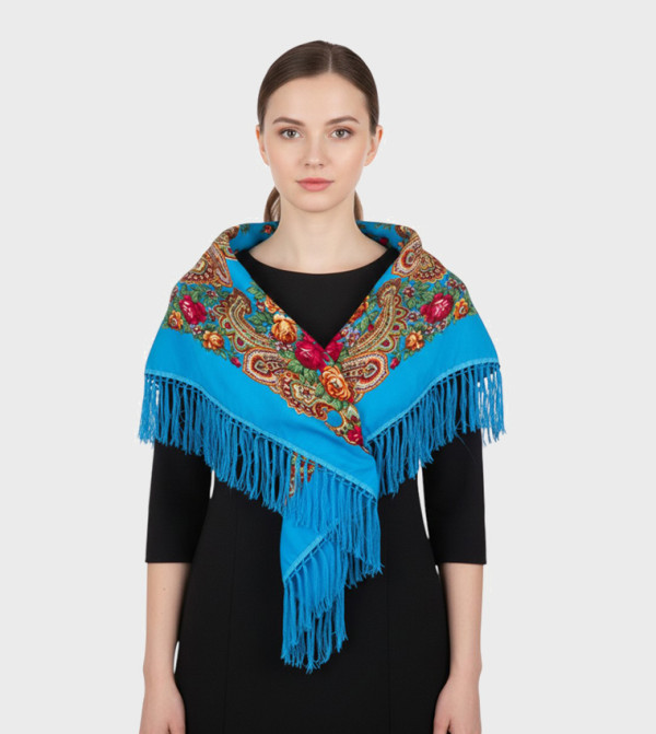 ددانييلا  - أزرق Woven Scarves