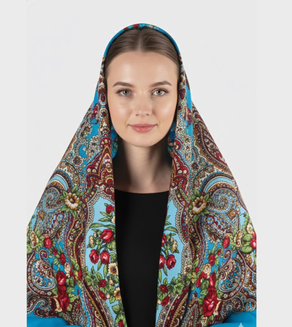ددانييلا  - أزرق Woven Scarves