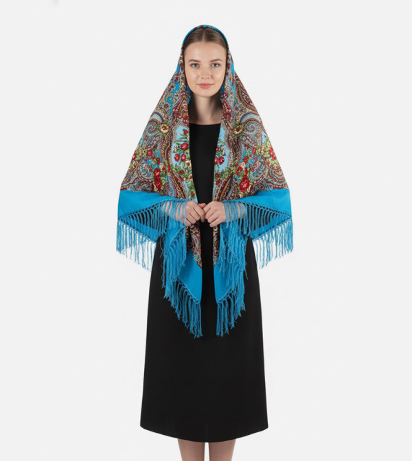 ددانييلا  - أزرق Woven Scarves