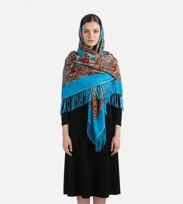 ددانييلا  - أزرق Woven Scarves