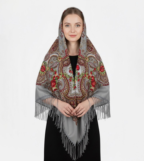ددانييلا  - رمادي Woven Scarves