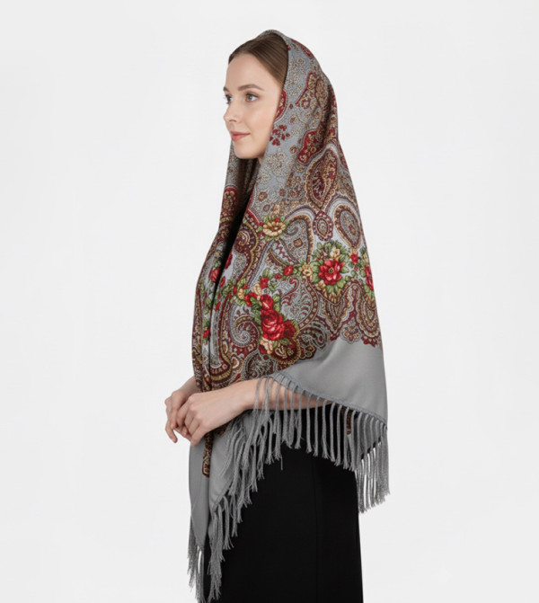 ددانييلا  - رمادي Woven Scarves