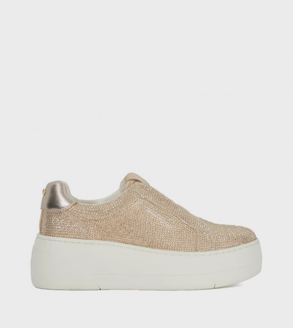 Dune London  Shoes - Gold Casual Slip-ons