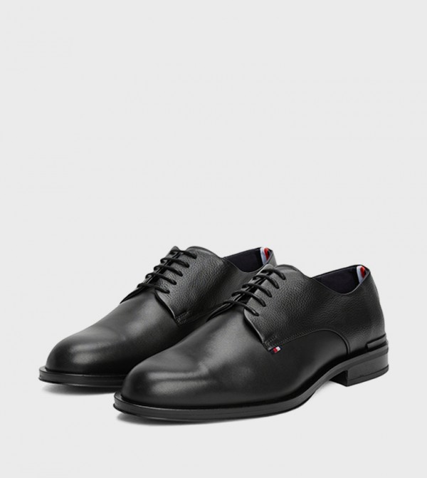 Tommy Hilfiger  - Black Formal Lace-Up Shoes