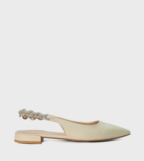 Dune London Dune London - Beige Flat Sandals