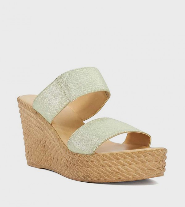 Dune London Shoes - Gold Wedges