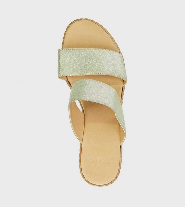 Dune London Shoes - Gold Wedges