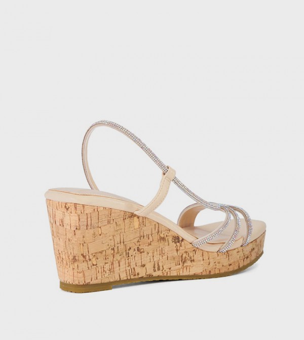 Dune London  Wedges - Nude Wedges