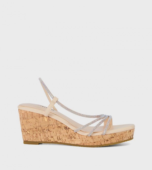 Dune London  Wedges - Nude Wedges