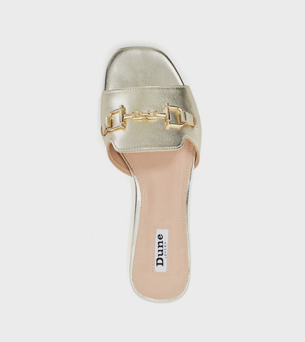 Dune London Dune London - Gold Flat Sandals