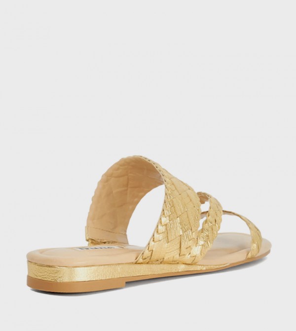 Dune London Dune London - Gold Flat Sandals