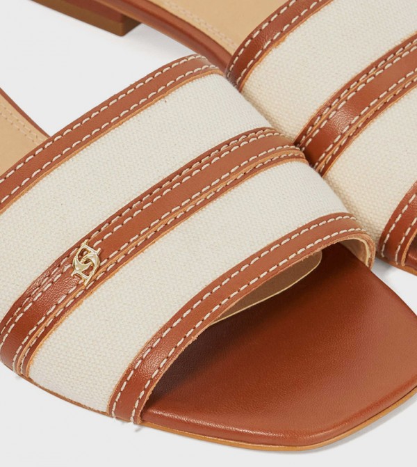 Dune London  Sandals - Tan Flat Sandals