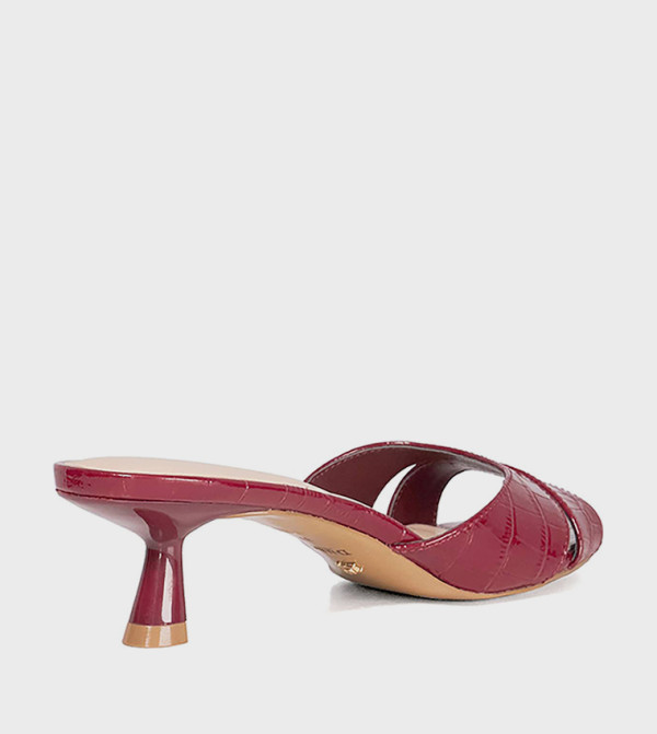 Dune London  Sandals - Burgundy Heels