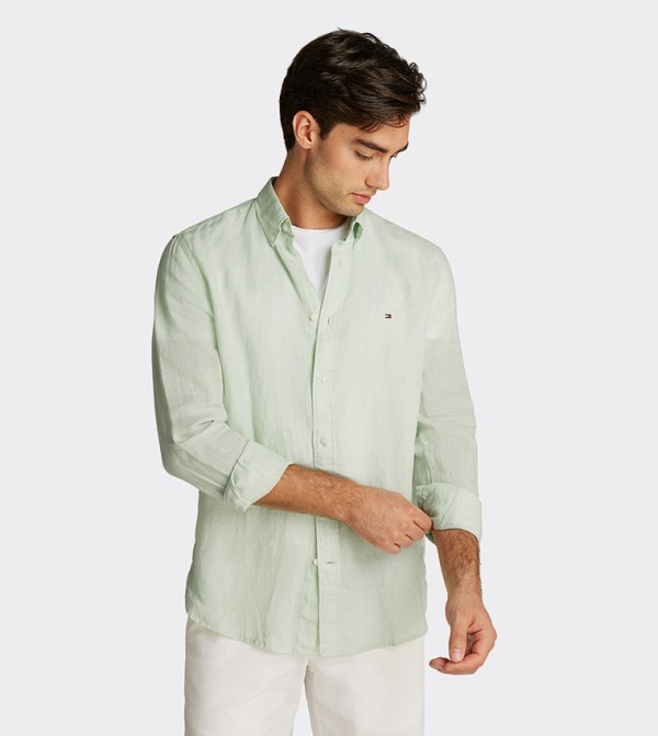 Tommy Hilfiger  Shirts - Green Casual Shirts