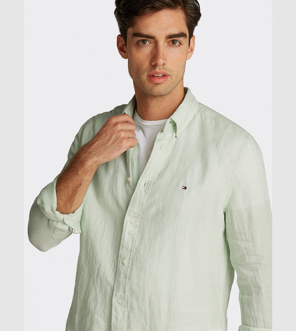Tommy Hilfiger  Shirts - Green Casual Shirts