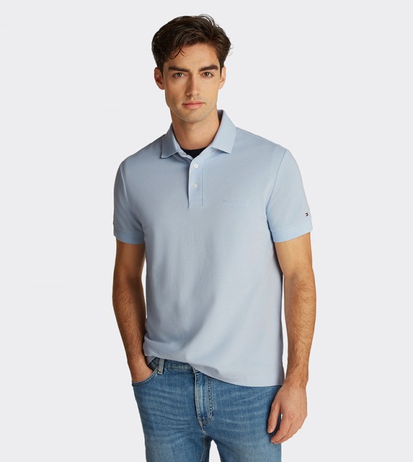 Tommy Hilfiger  Polo T-Shirts - Light Blue Polo T-shirts