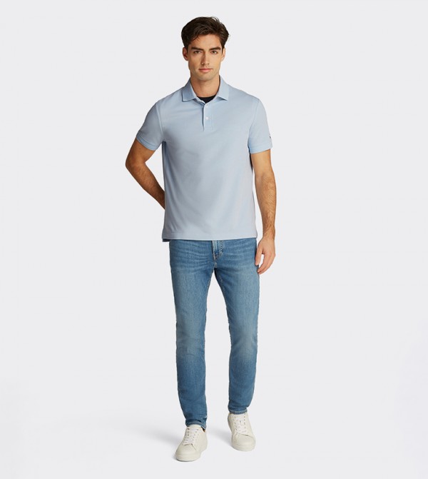 Tommy Hilfiger  Polo T-Shirts - Light Blue Polo T-shirts