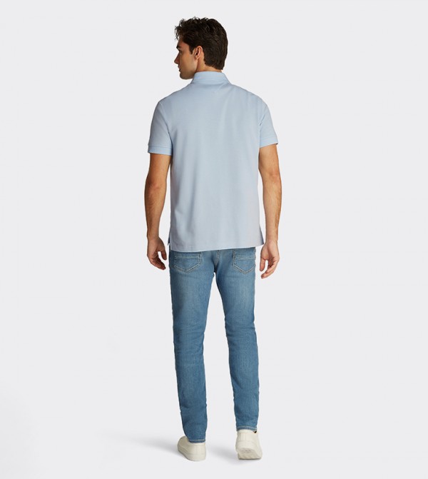 Tommy Hilfiger  Polo T-Shirts - Light Blue Polo T-shirts