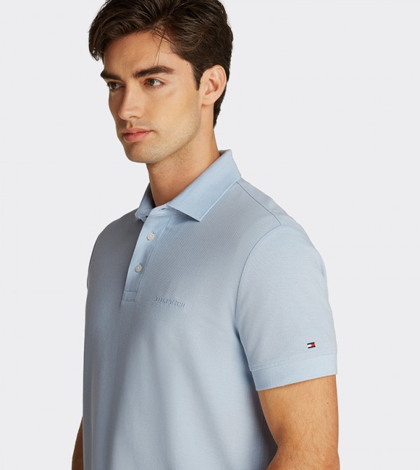 Tommy Hilfiger  Polo T-Shirts - Light Blue Polo T-shirts