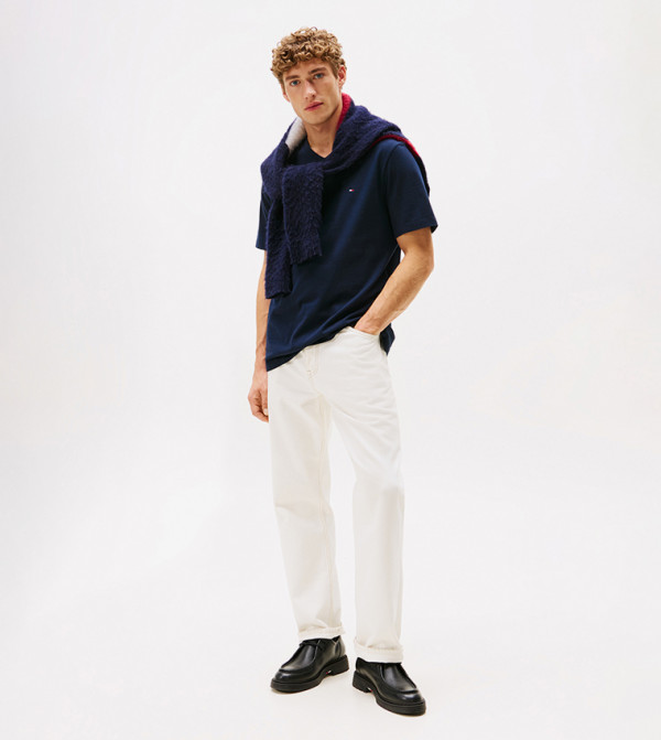 Tommy Hilfiger  T-Shirts - NAVY BLUE Casual T-Shirts