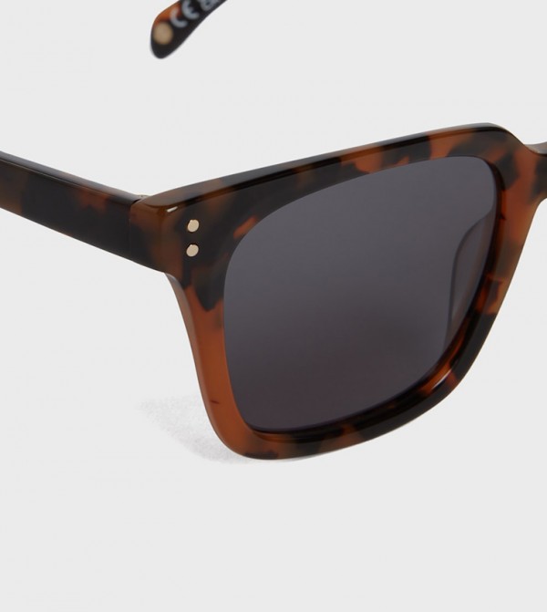 Dune London Square Sunglasses - Brown undefined