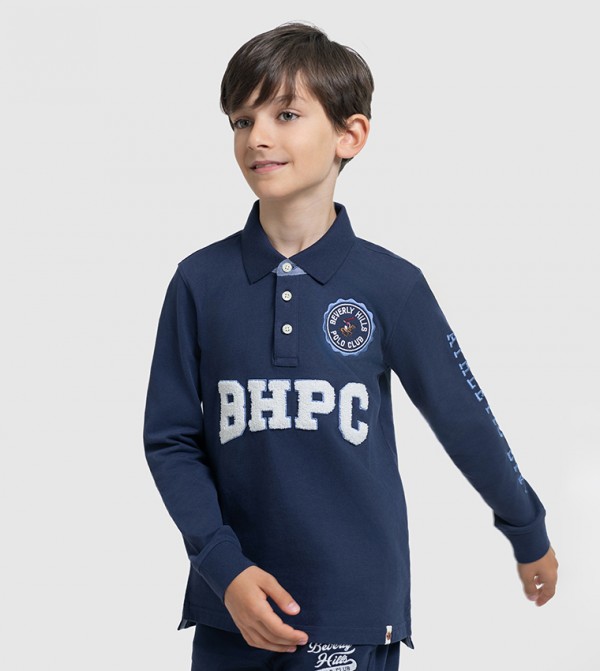 Beverly Hills Polo Club  Clothing - NAVY BLUE T-shirts