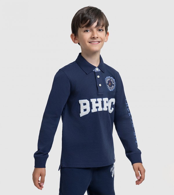 Beverly Hills Polo Club  Clothing - NAVY BLUE T-shirts