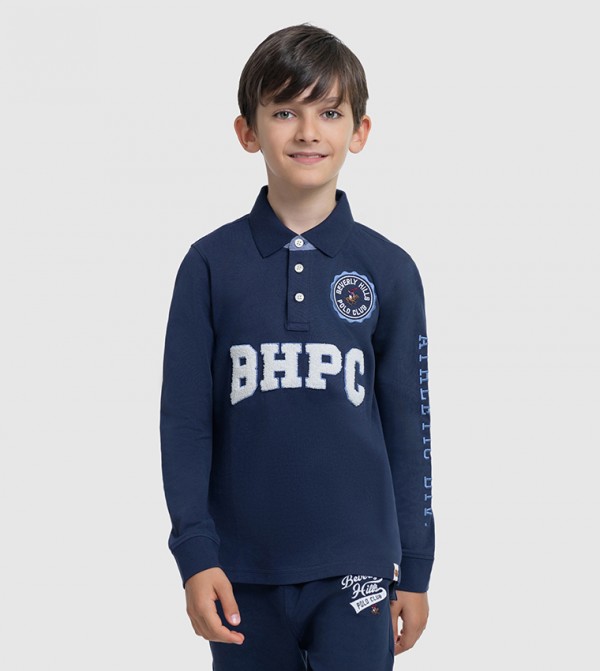 Beverly Hills Polo Club  Clothing - NAVY BLUE T-shirts