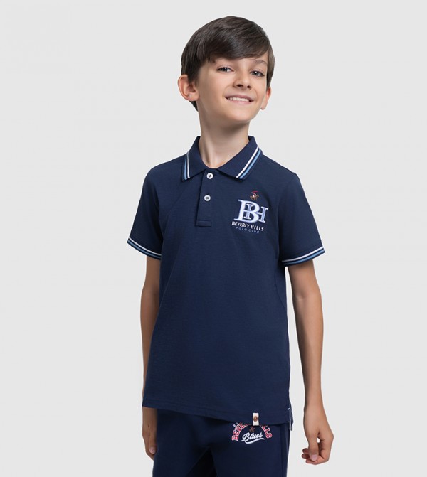 Beverly Hills Polo Club  Clothing - NAVY BLUE T-shirts