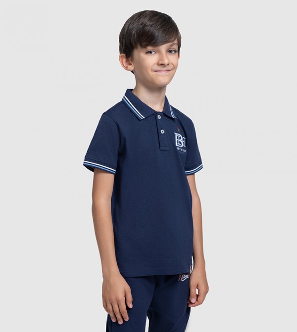 Beverly Hills Polo Club  Clothing - NAVY BLUE T-shirts