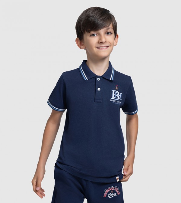 Beverly Hills Polo Club  Clothing - NAVY BLUE T-shirts
