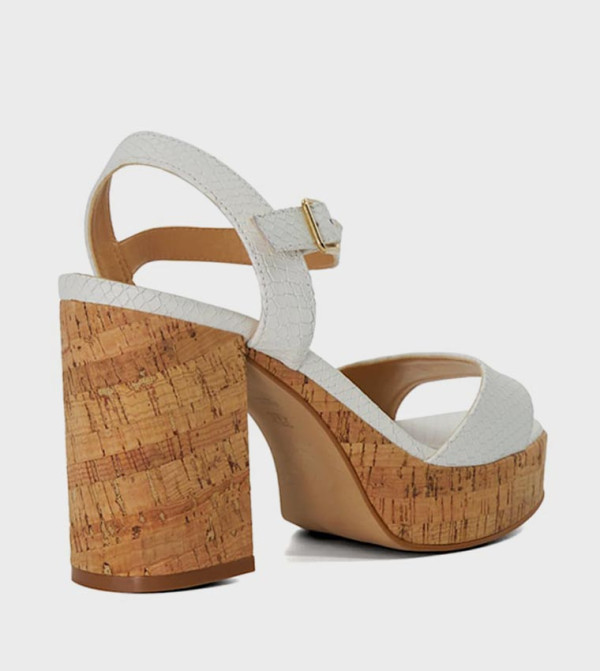 Dune London - White Heeled Sandals