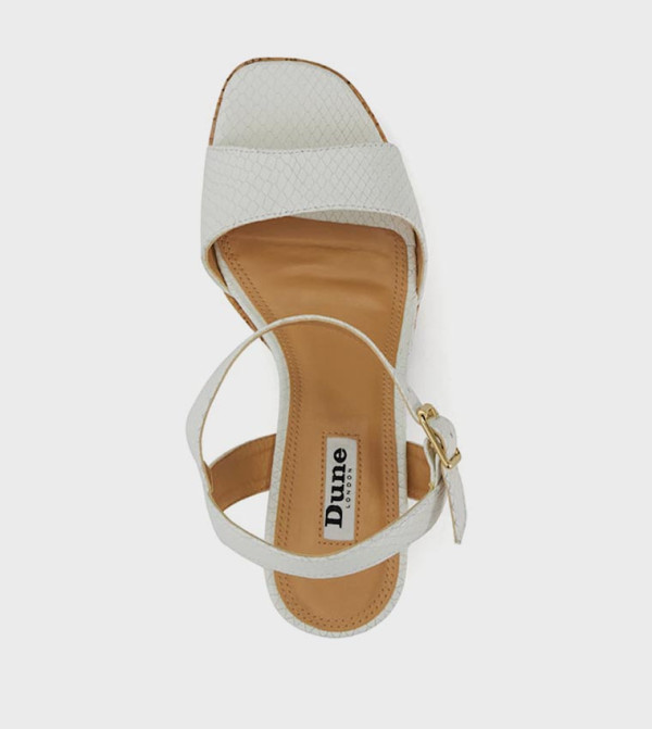 Dune London - White Heeled Sandals