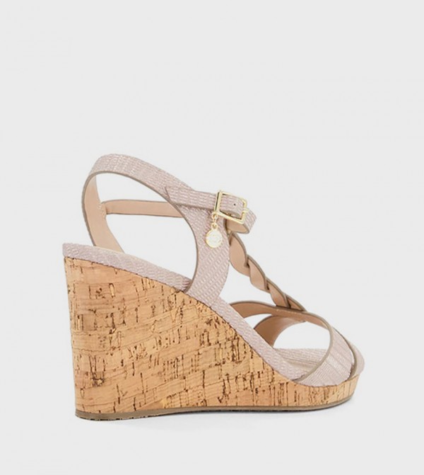 Dune London  Sandals - Rose Wedges