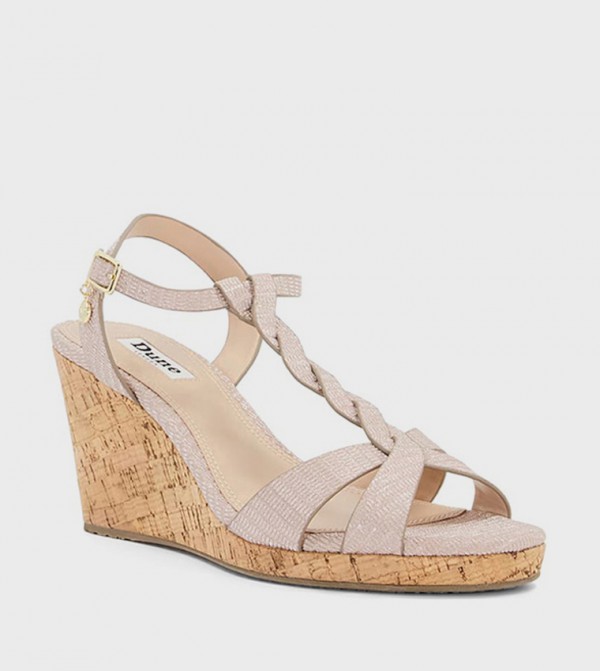 Dune London  Sandals - Rose Wedges