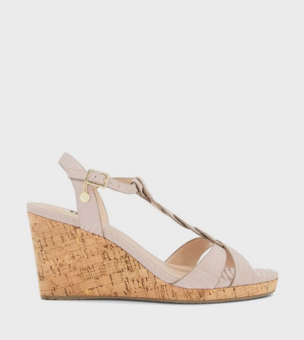 Dune London  Sandals - Rose Wedges