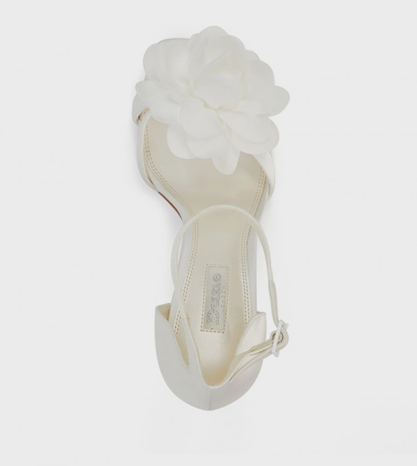 Dune London  - White Heeled Sandals