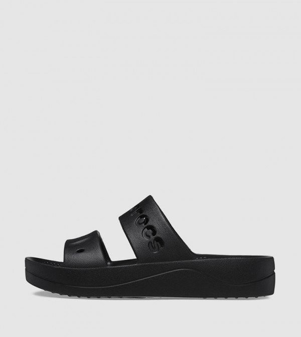 Crocs  week-viewed - Black Flat Sandals