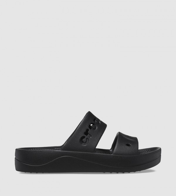 Crocs  week-viewed - Black Flat Sandals