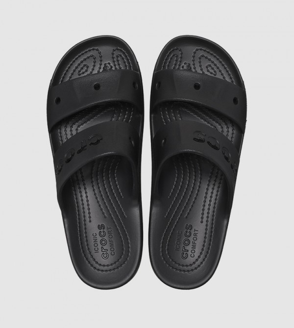 Crocs  week-viewed - Black Flat Sandals