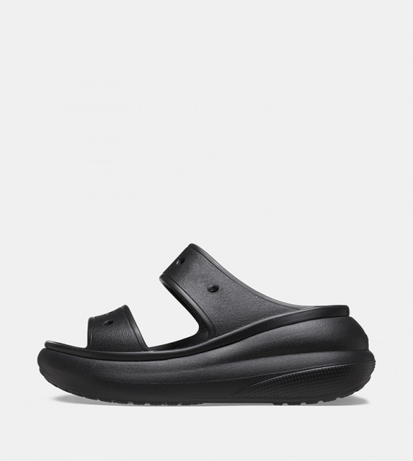 Crocs  Clogs - Black Flat Sandals
