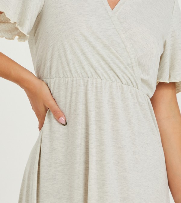 Styli  Sleepwears & Loungewears - Grey Night Dress & Gowns