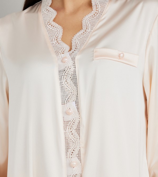 Styli  Clothing - Cream Pyjama Set