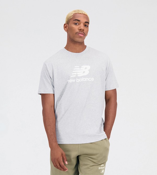 New Balance New Balance - Grey Round Neck T-Shirts