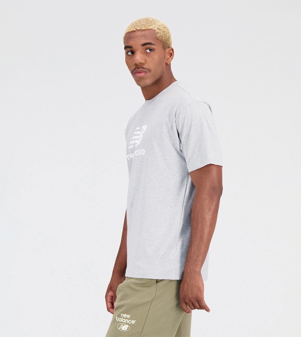 New Balance New Balance - Grey Round Neck T-Shirts