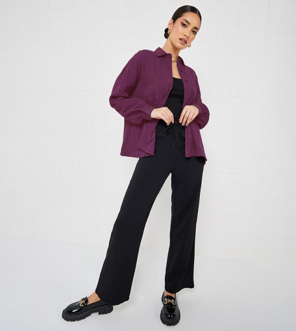 Styli  Shirts - Purple Shirts