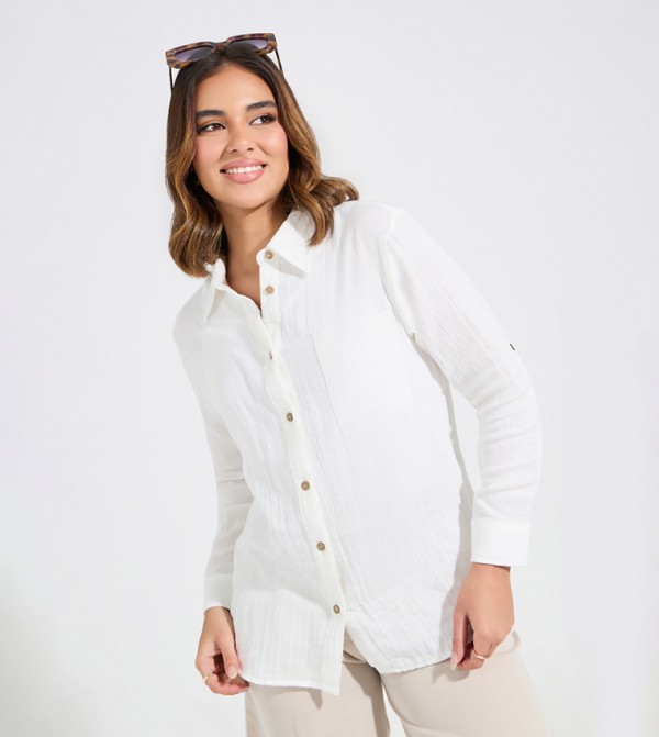 Styli  Shirts - Off White Shirts